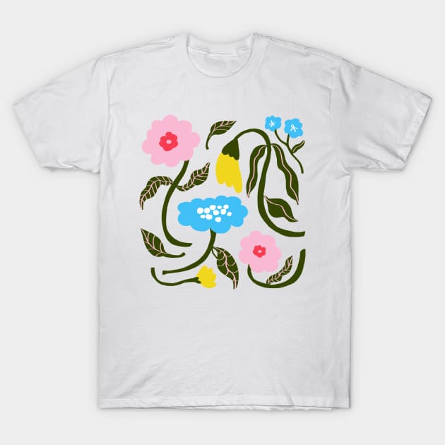 Spring Flowers T-Shirt by ouiouicathy